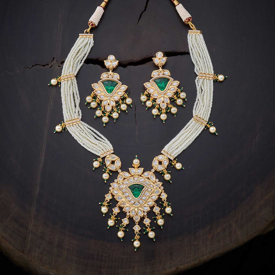 Kushals Fashion Jewellery Kundan Necklace 139216