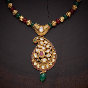 Kushal's Fashion Jewellery Kundan Necklace 129625