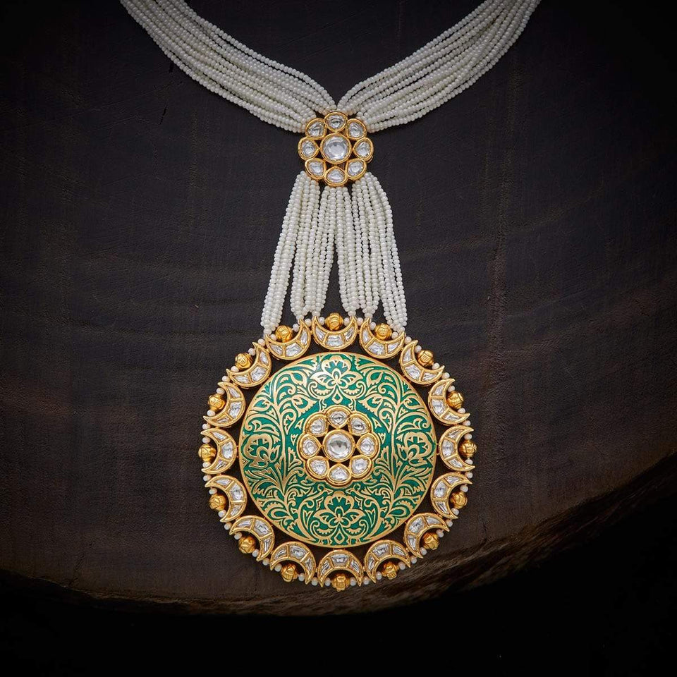 Kushal's Fashion Jewellery Kundan Necklace 129980