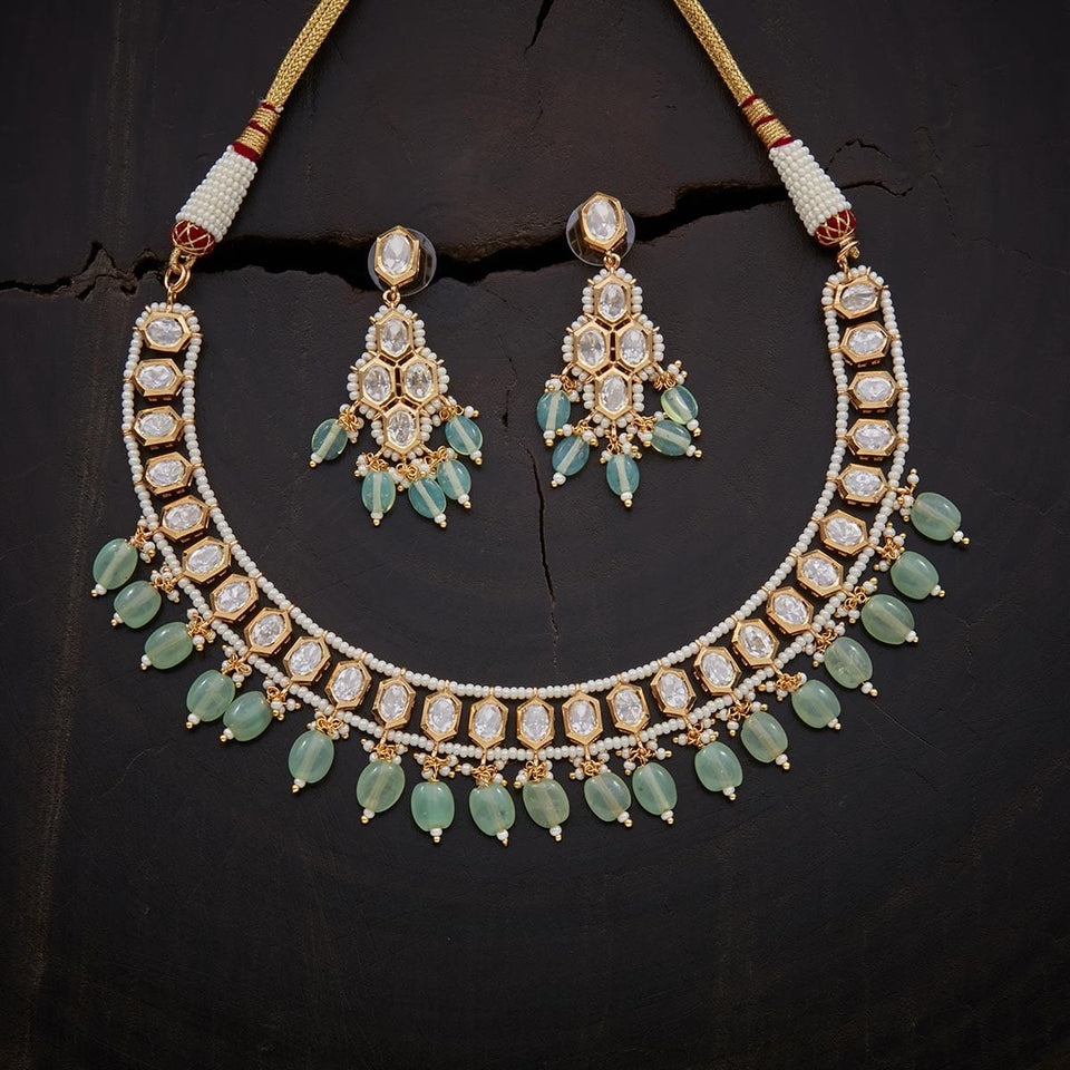 Kushal's Fashion Jewellery Kundan Necklace 136391