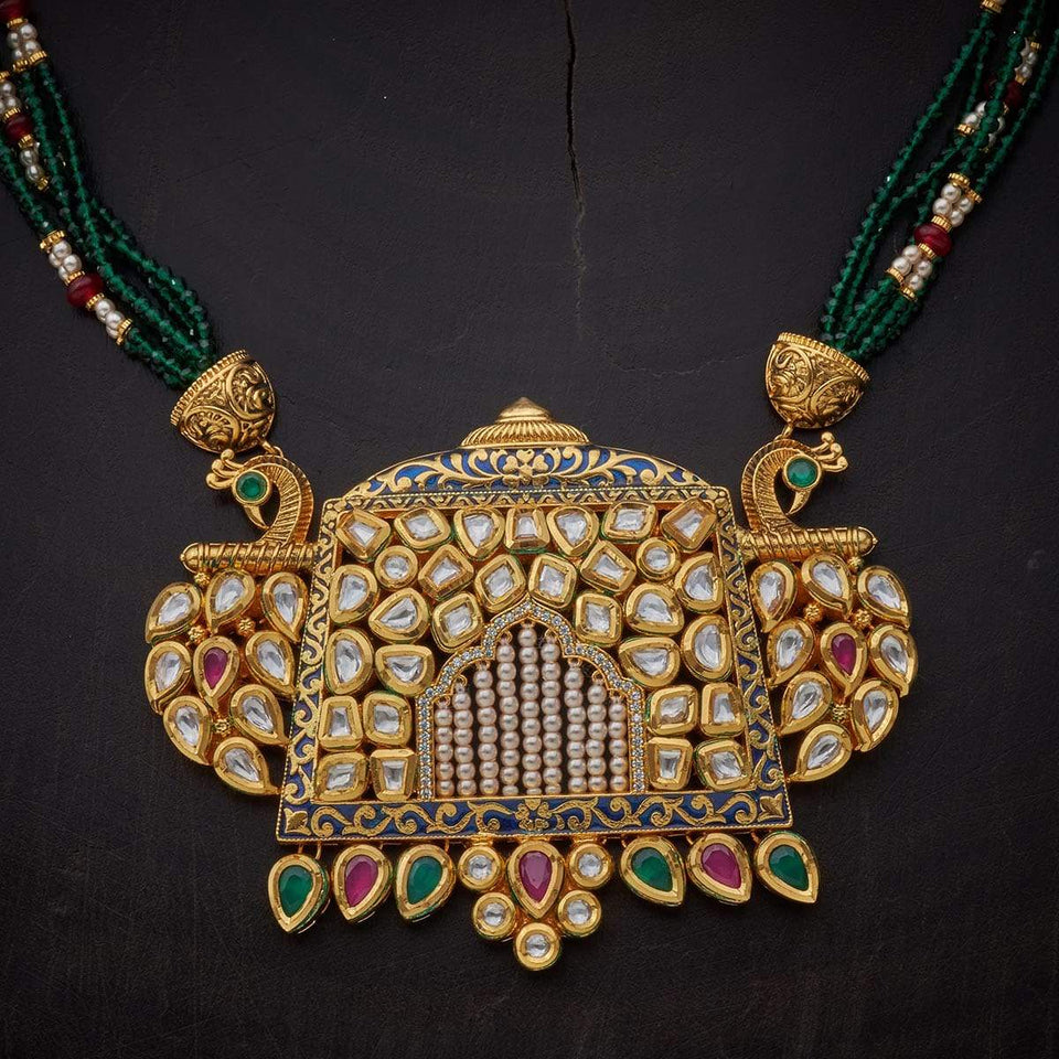 Kushal's Fashion Jewellery Kundan Necklace 135871