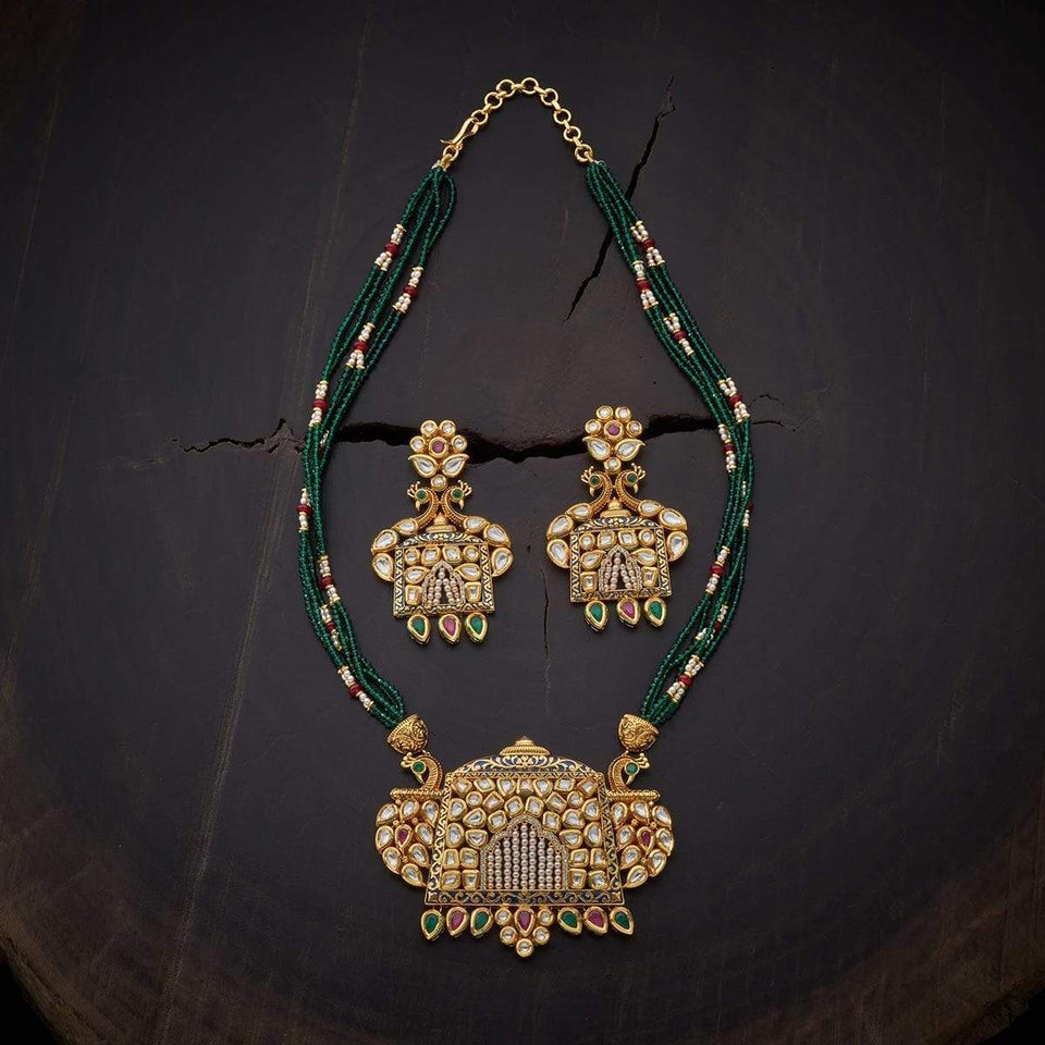 Kushal's Fashion Jewellery Kundan Necklace 135871