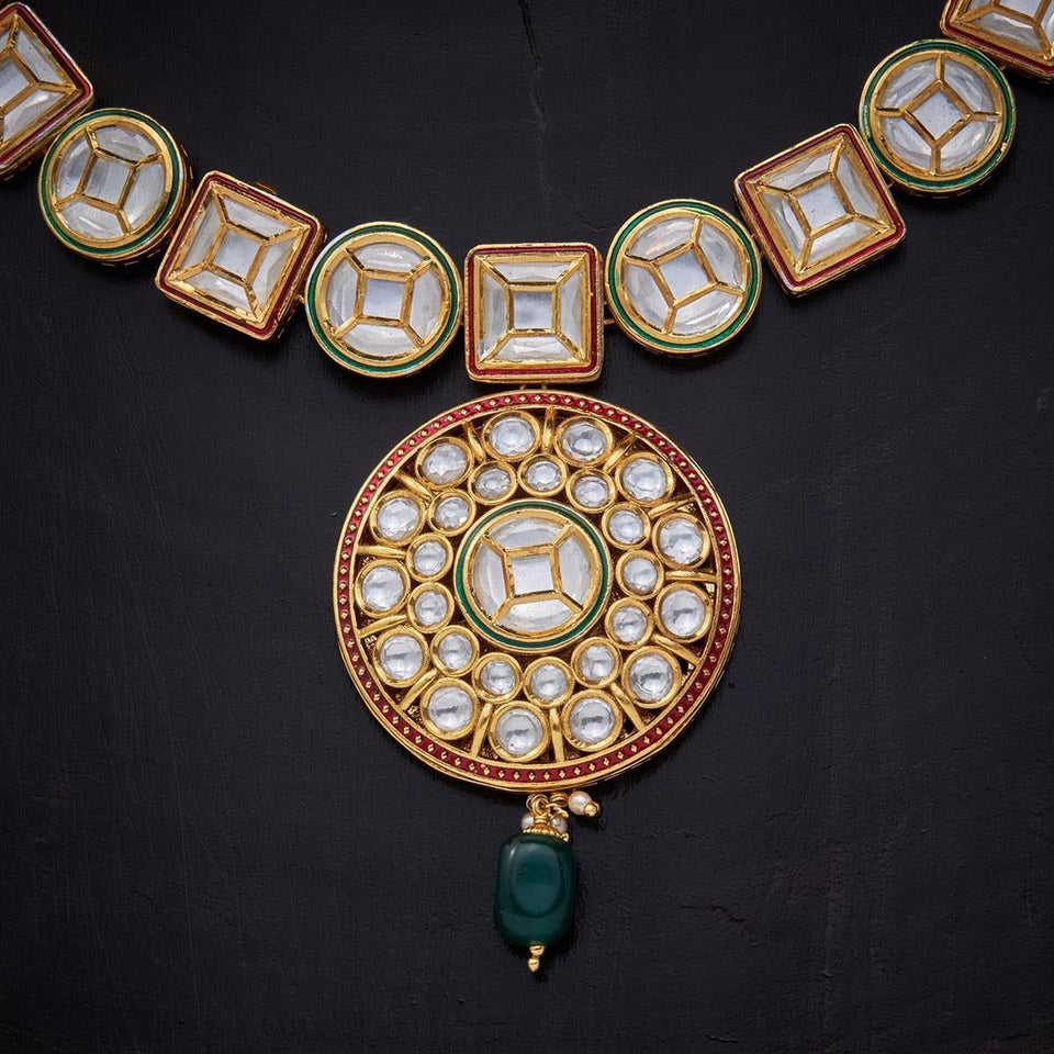 Kushal's Fashion Jewellery Kundan Necklace 136299