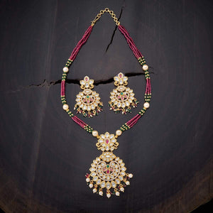 Kushal's Fashion Jewellery Kundan Necklace 136300