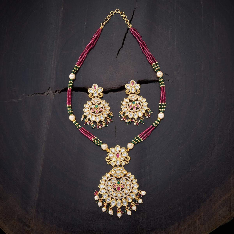 Kushal's Fashion Jewellery Kundan Necklace 136300