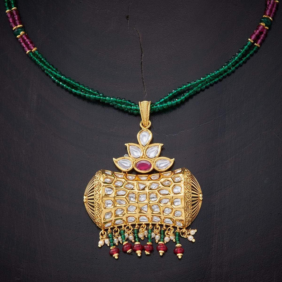 Kushal's Fashion Jewellery Kundan Necklace 136302