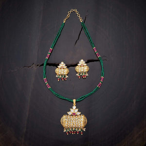 Kushal's Fashion Jewellery Kundan Necklace 136302