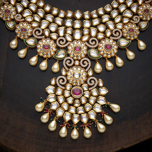Kushal's Fashion Jewellery Kundan Necklace 136308