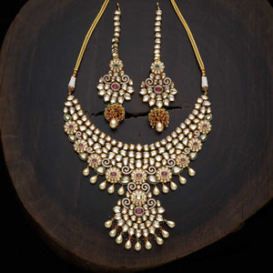Kushal's Fashion Jewellery Kundan Necklace 136308