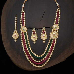 Kushal's Fashion Jewellery Kundan Necklace 136367