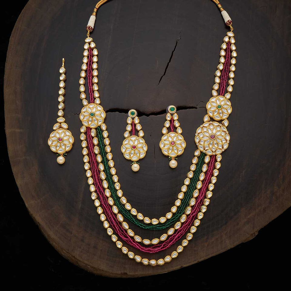Kushal's Fashion Jewellery Kundan Necklace 136367