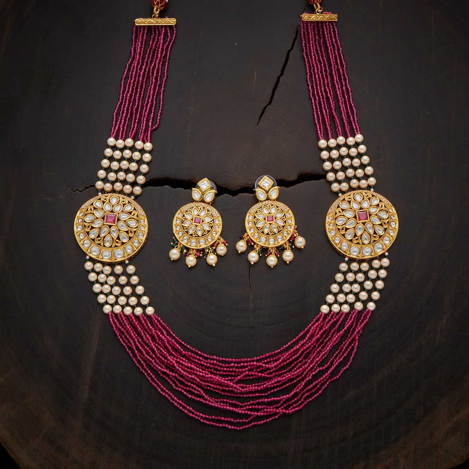 Kushal's Fashion Jewellery Kundan Necklace 137428