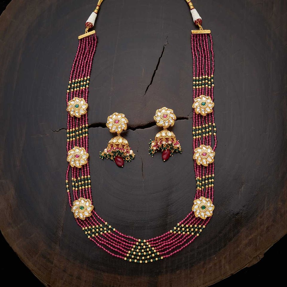 Kushal's Fashion Jewellery Kundan Necklace 137429