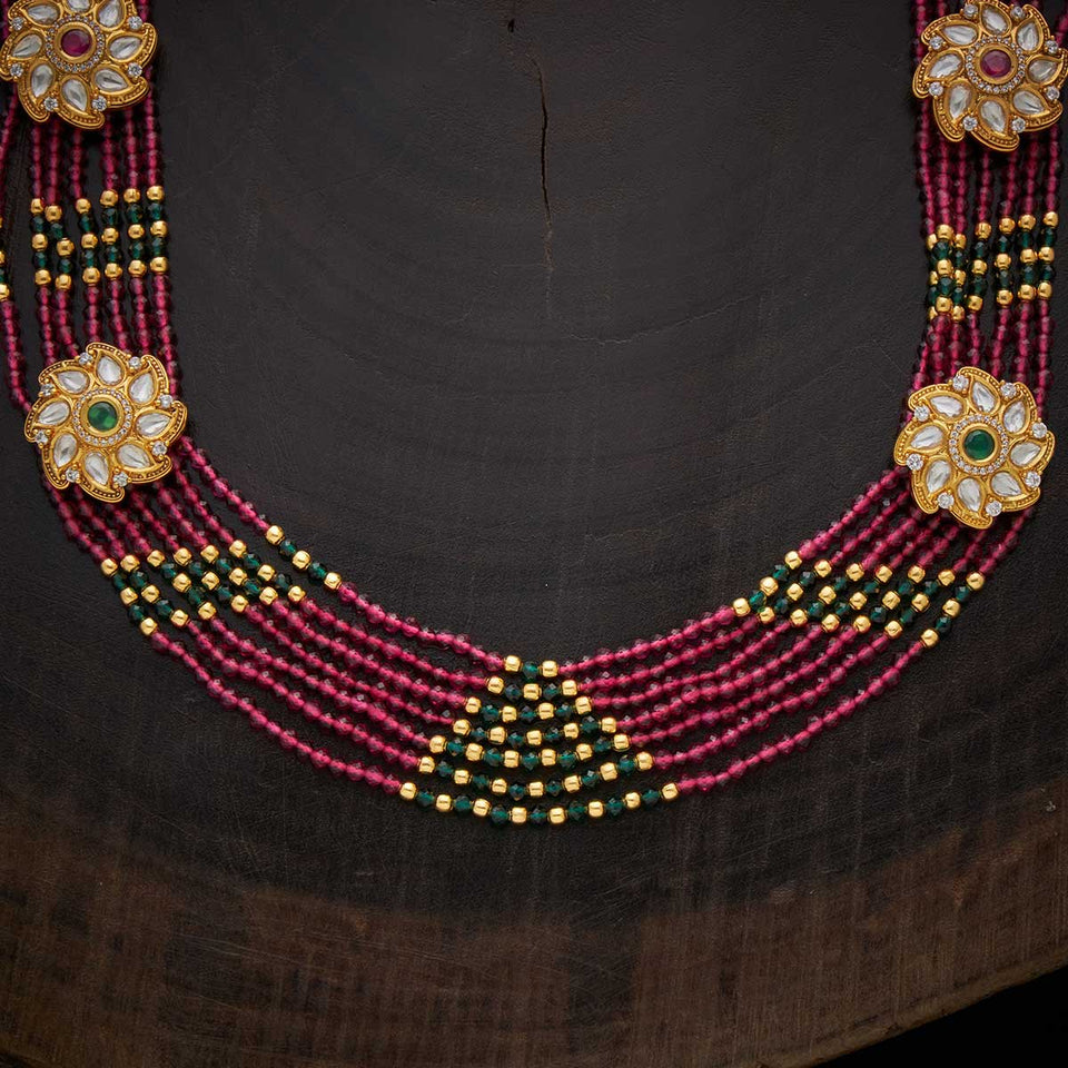 Kushal's Fashion Jewellery Kundan Necklace 137429