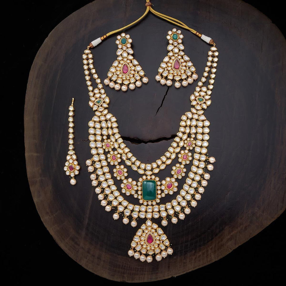 Kushal's Fashion Jewellery Kundan Necklace 137430