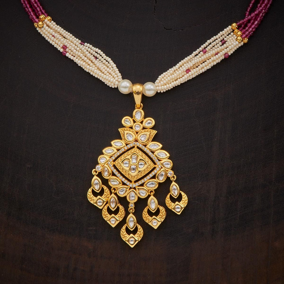 Kushal's Fashion Jewellery Kundan Necklace 127696