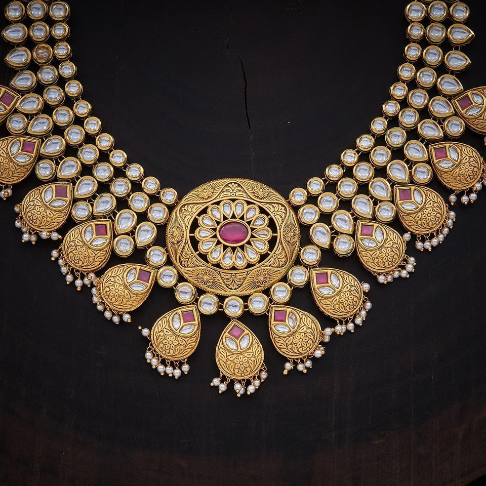 Kushal's Fashion Jewellery Kundan Necklace 132070