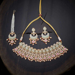 Kushal's Fashion Jewellery Kundan Necklace 139223
