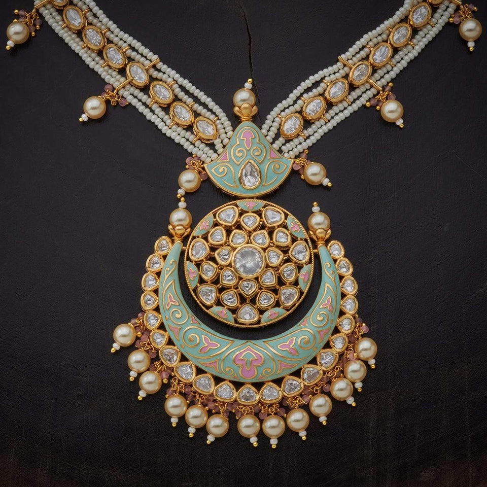 Kushal's Fashion Jewellery Kundan Necklace 139211