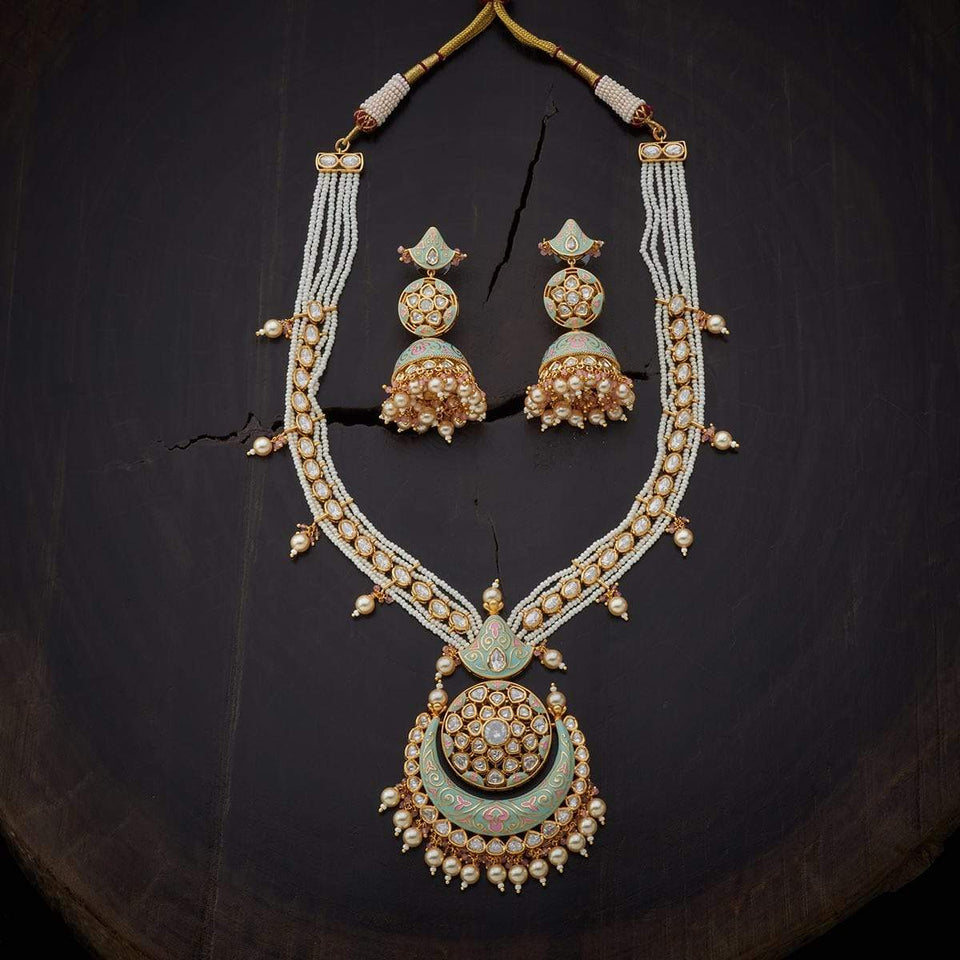 Kushal's Fashion Jewellery Kundan Necklace 139211
