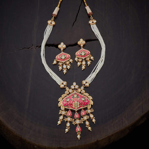 Kushal's Fashion Jewellery Kundan Necklace 139214