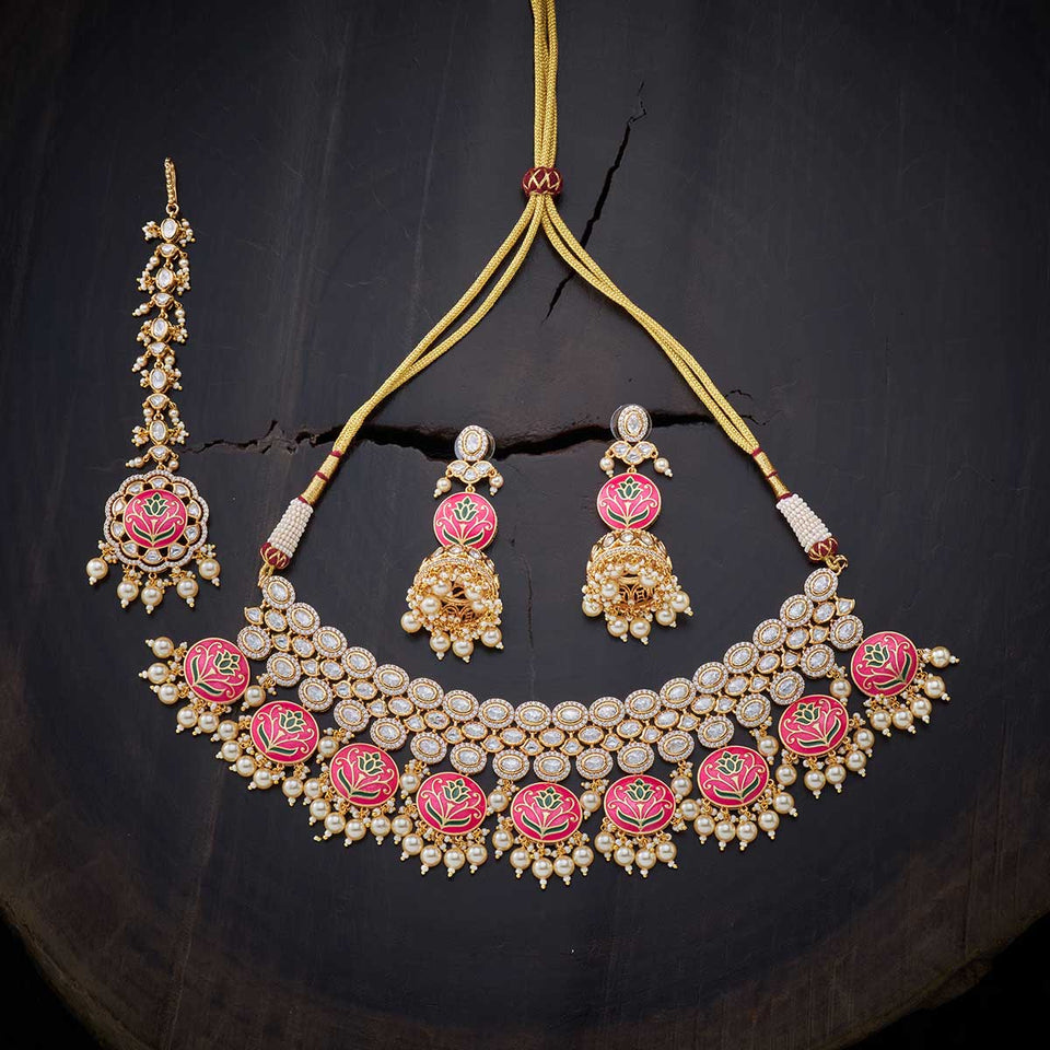 Kushals Fashion Jewellery Kundan Necklace 139213